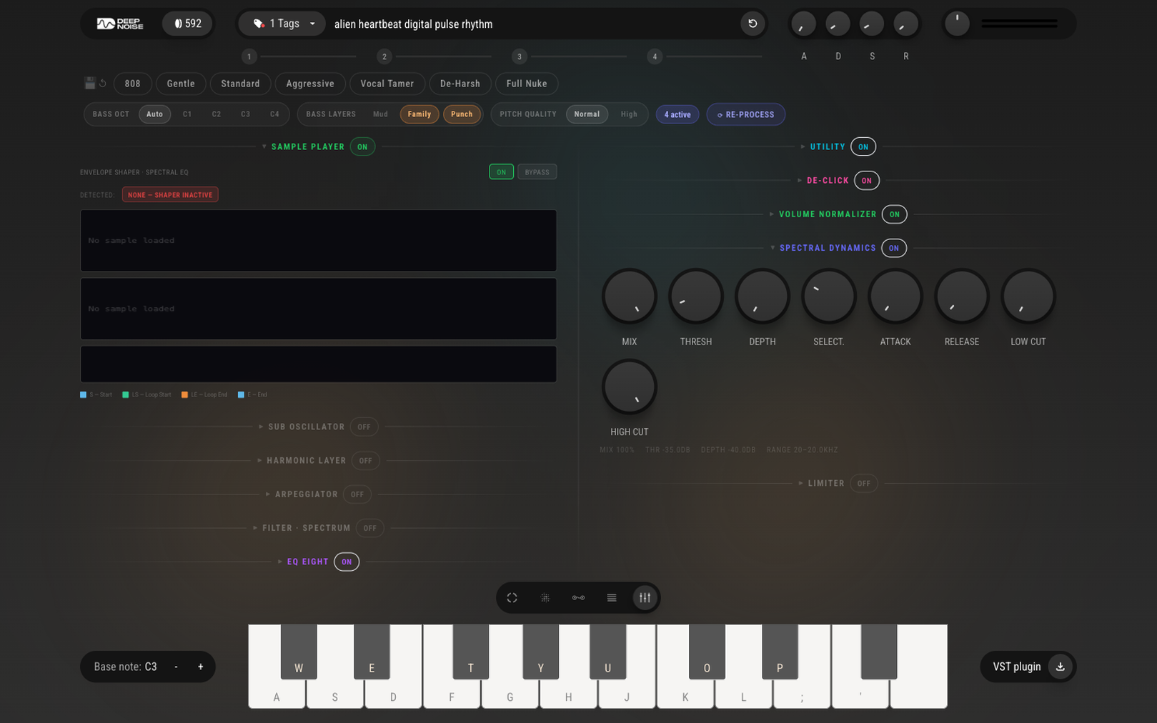 AI Synthesizer app interface