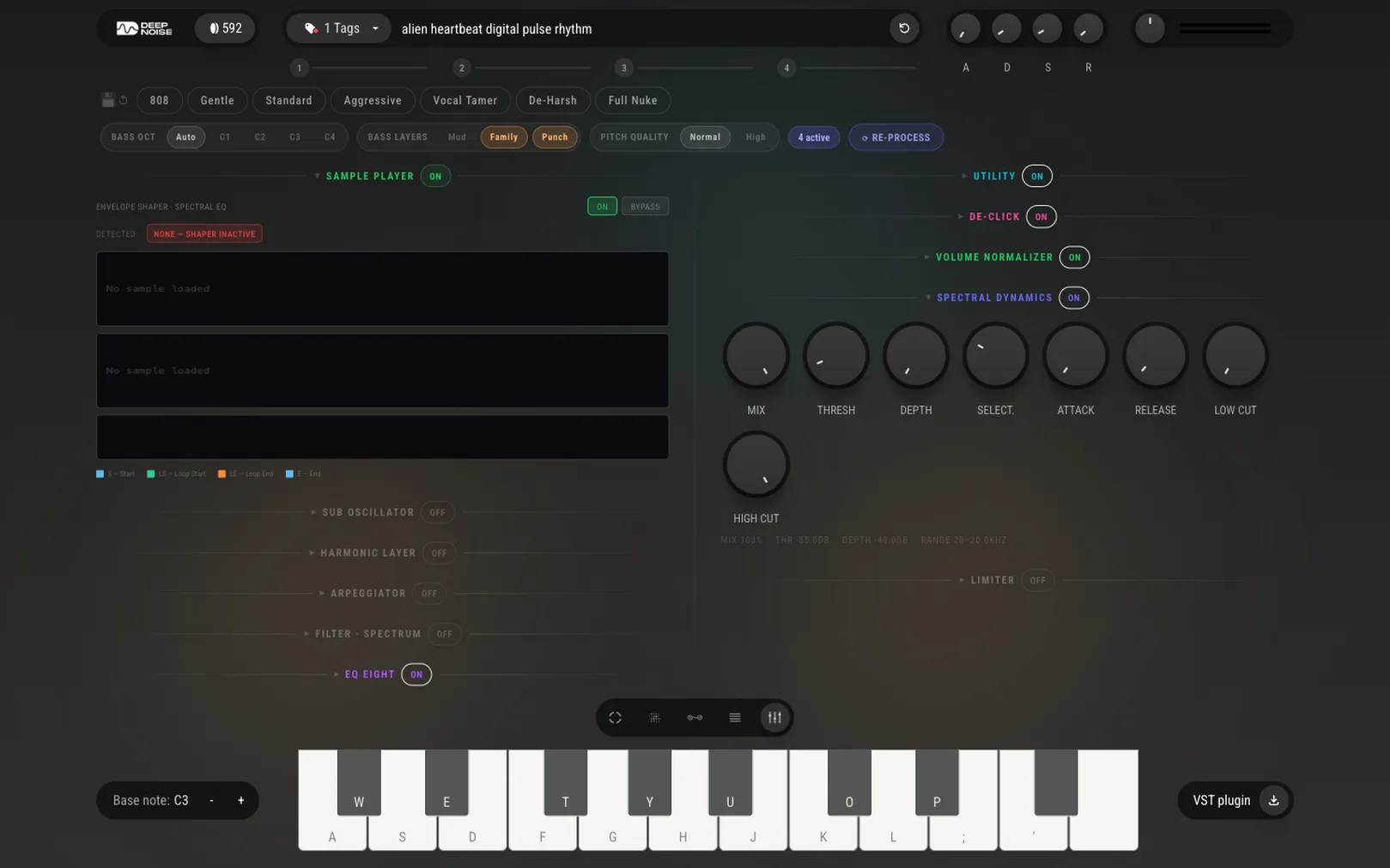 AI Synthesizer app interface