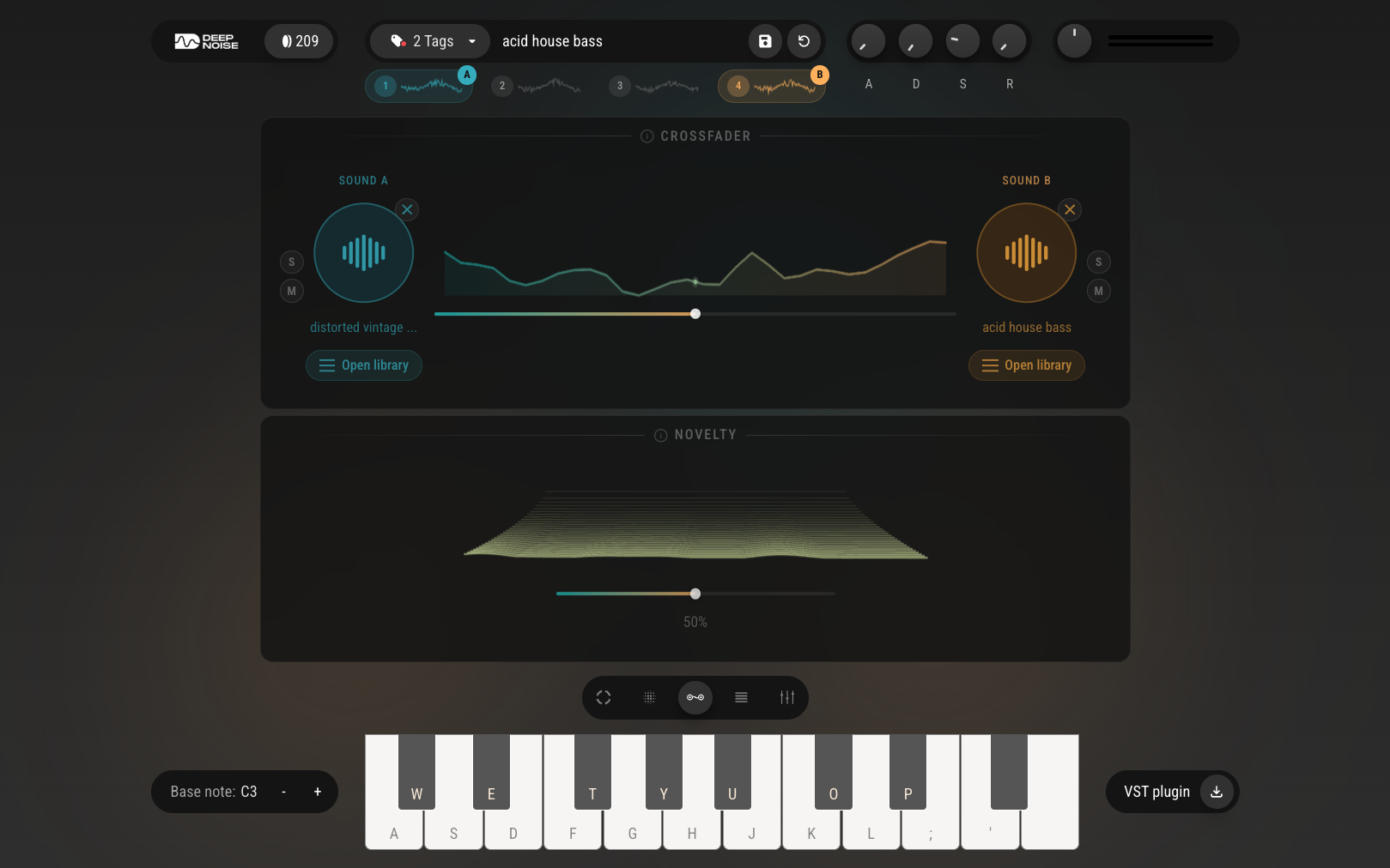 AI Synthesizer app interface