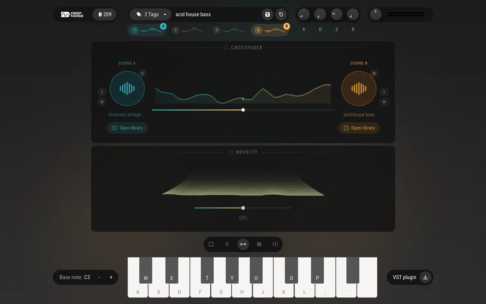 AI Synthesizer app interface